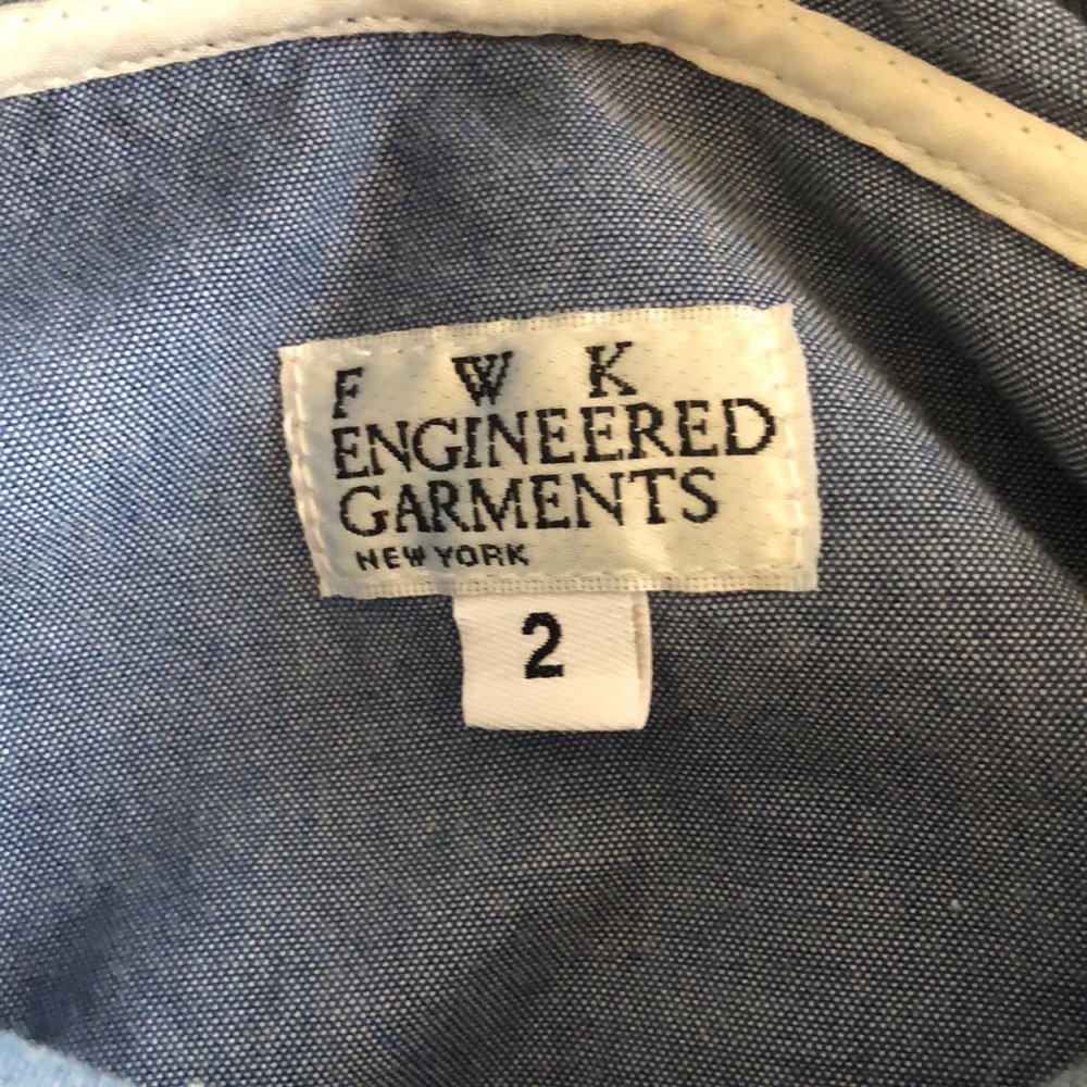 Fwk Engineered Garments Chambray Drawstring Dress - image 2